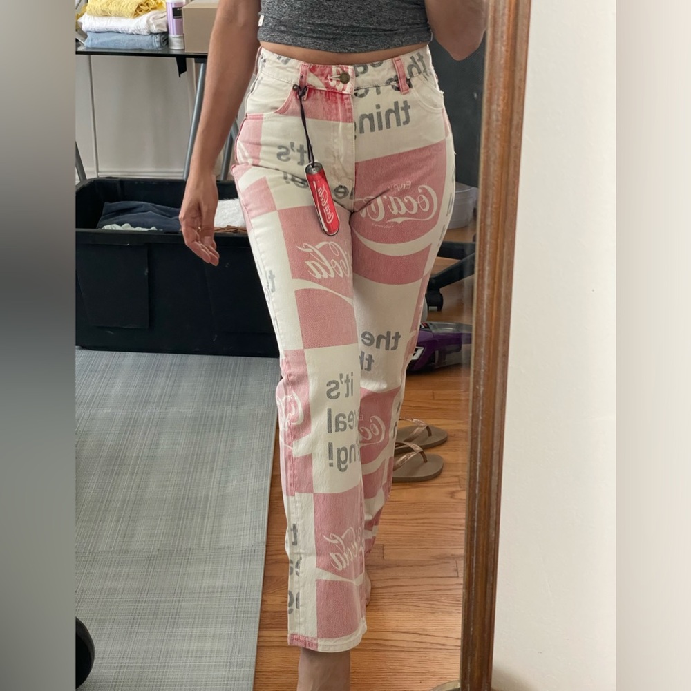Rollas x Coca Cola Printed Jeans Straight Size 25 NWT
